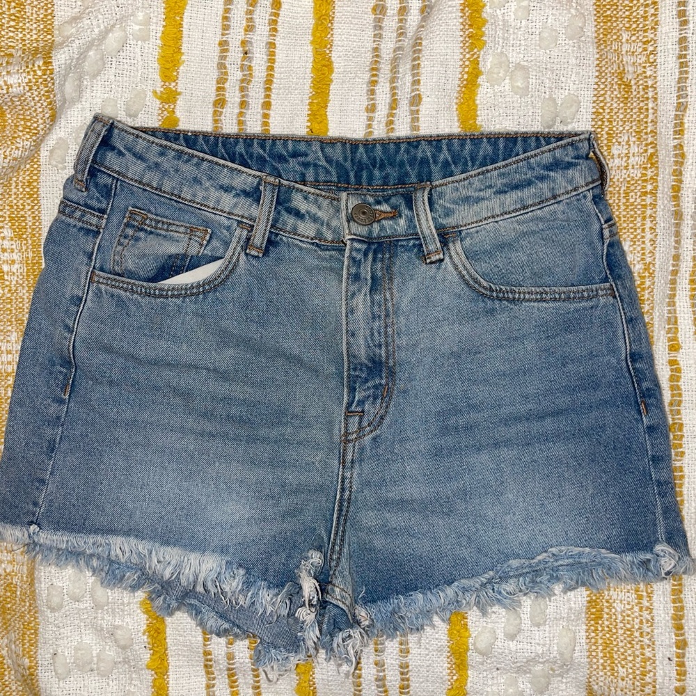 H&M  High Waist  Denim Shorts